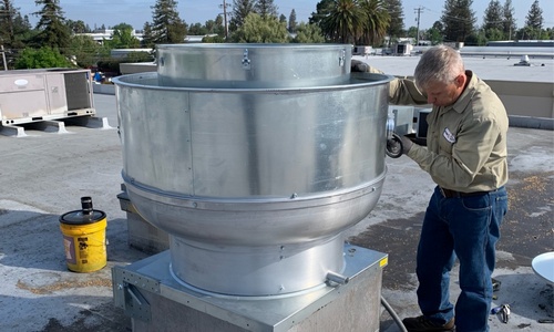 Centrifugal Upblast Exhaust Fan Replacement in San Jose, California