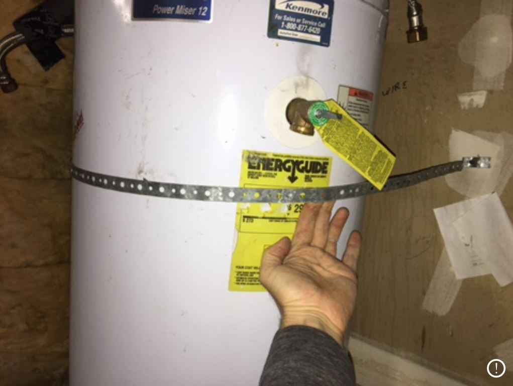 Before: leakage; incorrect strapped; no gas sediment trap; not installed drain pan; no pipe on emergency relief pressure valve. Repair in San Jose, California