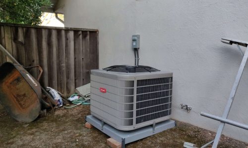 System installation/replacement with 80% efficiency furnace in Cupertino, California.