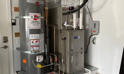 System installation/replacement with 96% efficiency furnace, water heater replacement in San Jose, California.