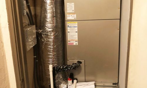 New heat pump system installation in Sunnyvale, California