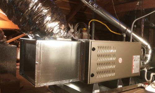 HVAC System installation with Bryant 801SA42090E17 furnace in Menlo Park, California