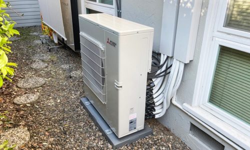 Mitsubishi HVAC MXZ-5C42NA2-U1 system installation in Sunnyvale, California