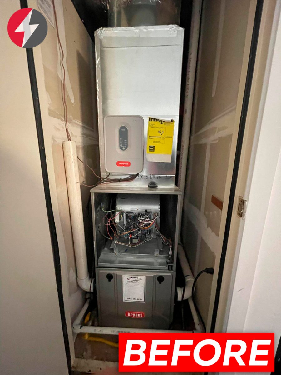 HVAC System Installation with Heat Pump 288BNV049000 in California.