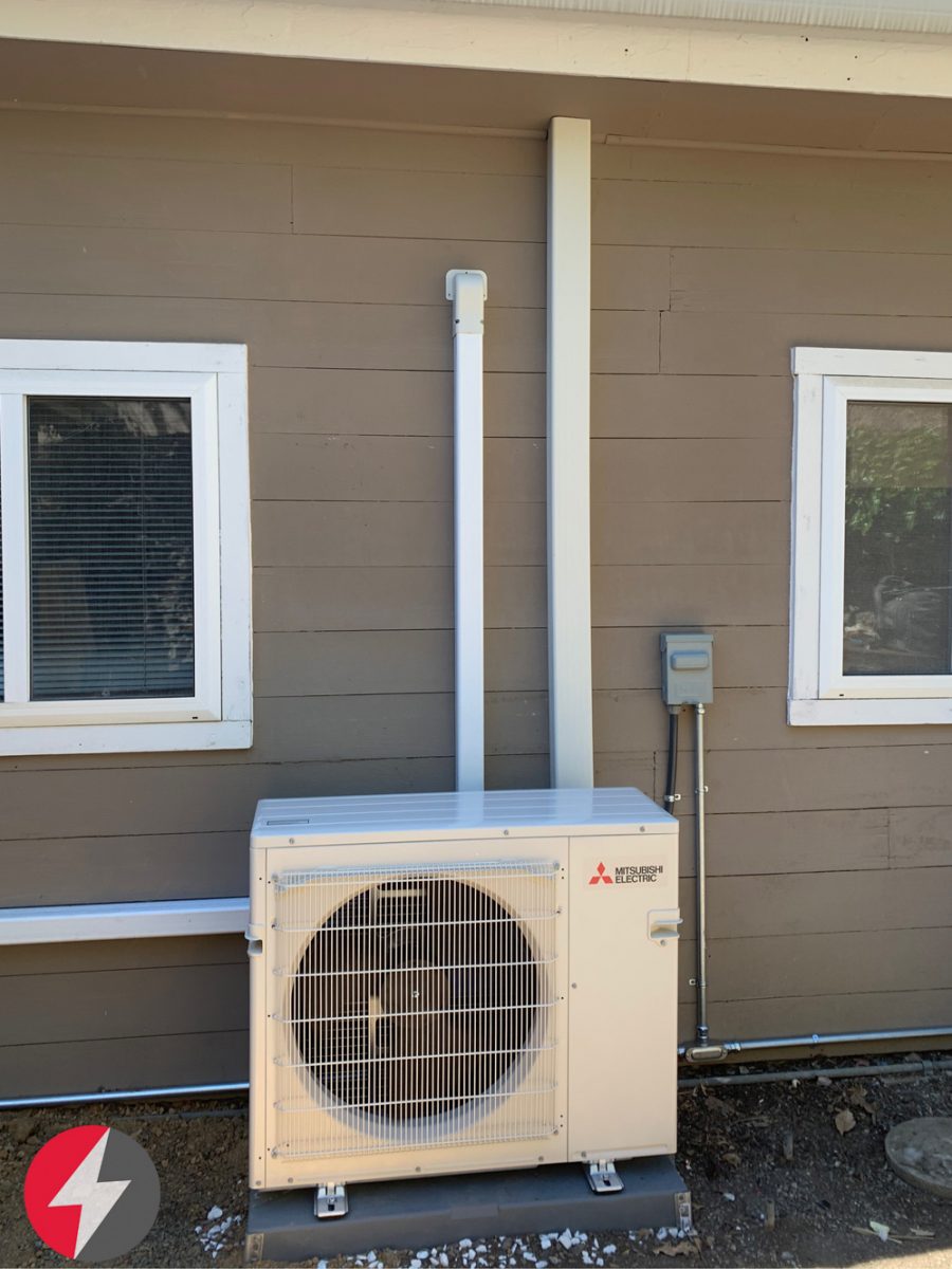 HVAC Mitsubishi Wall Mounted 4-Zone System and 2-Zone System in San Jose, California.
