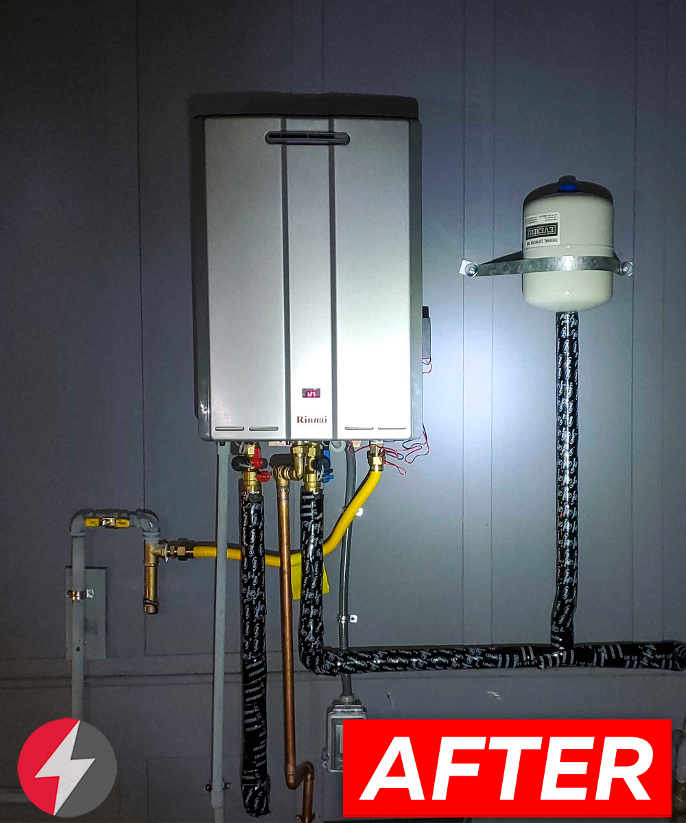 New Tankless Water Heater Installation