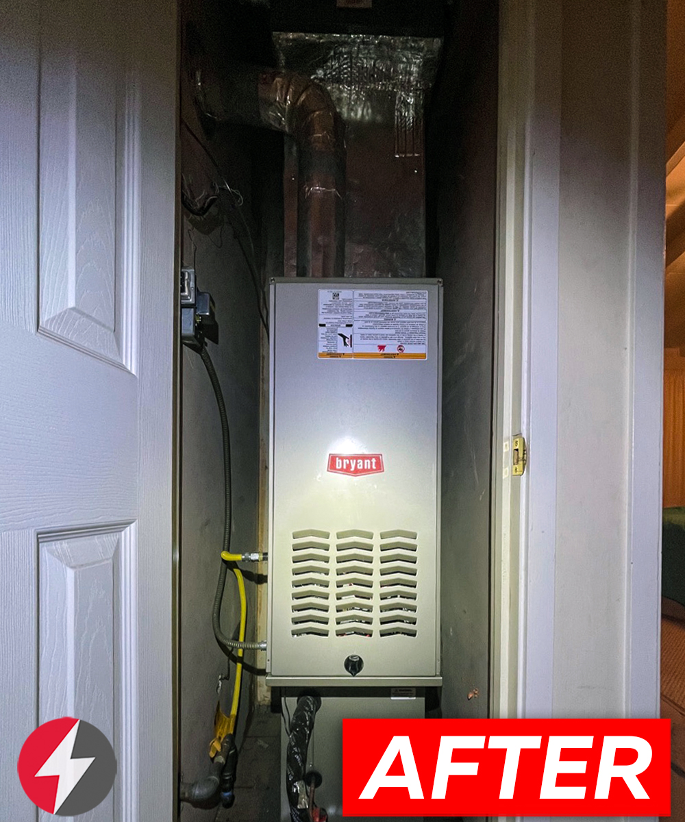 HVAC System with 96% Efficiency Furnace Installation