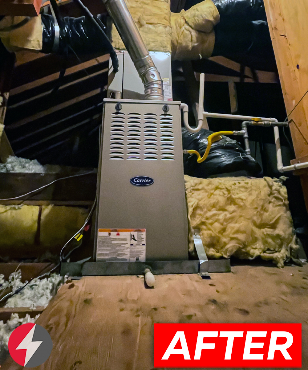 Carrier Performance Furnace Installation