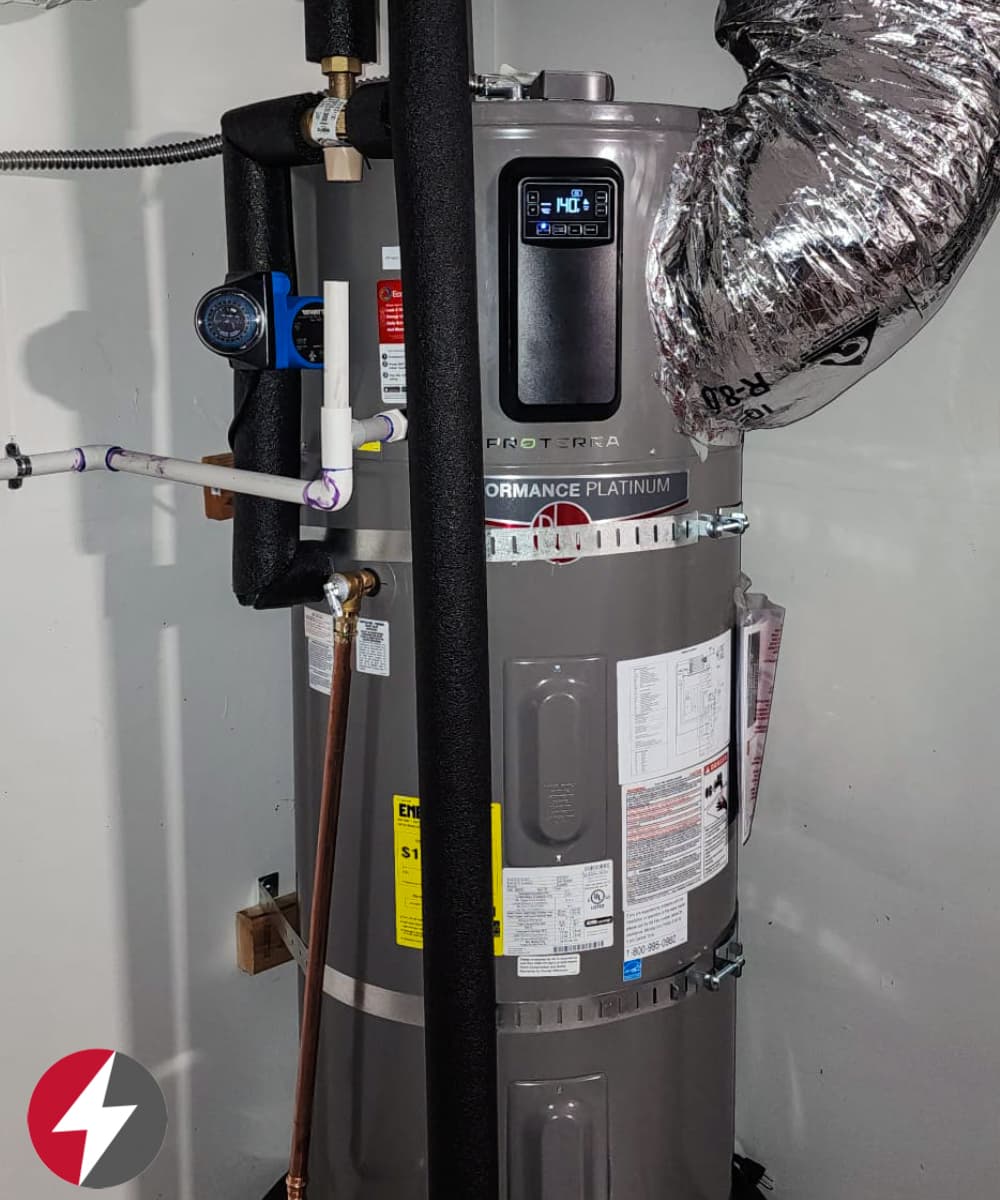 Rheem heat pump water heater installation