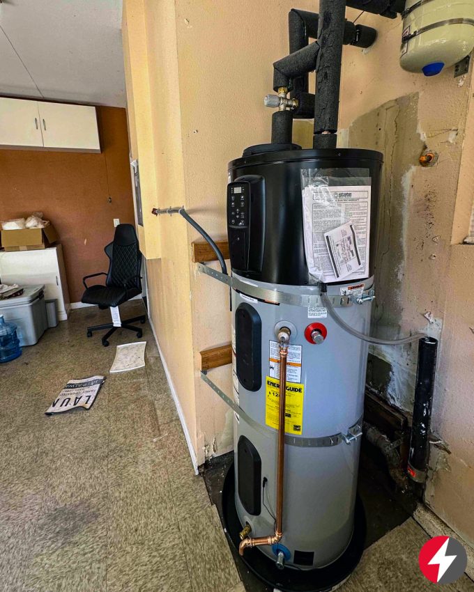 energy-efficient water heater installation