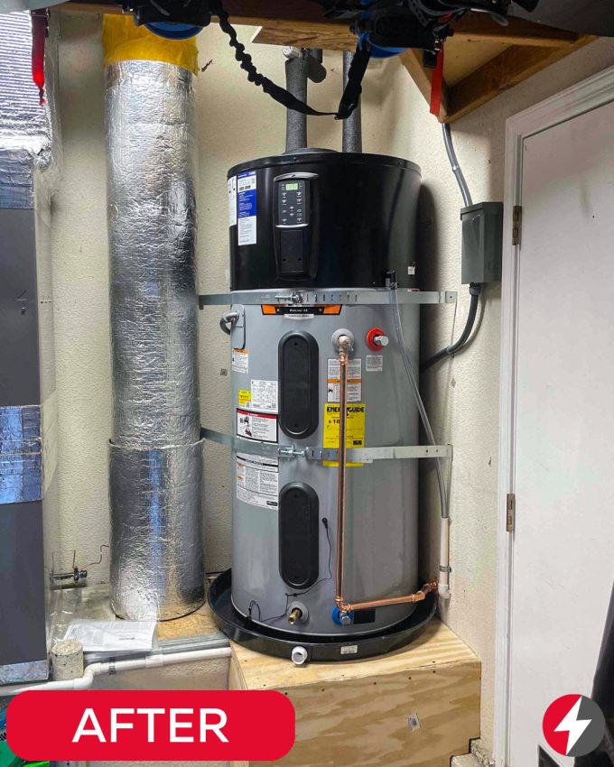 High-Efficiency Water Heater Installation