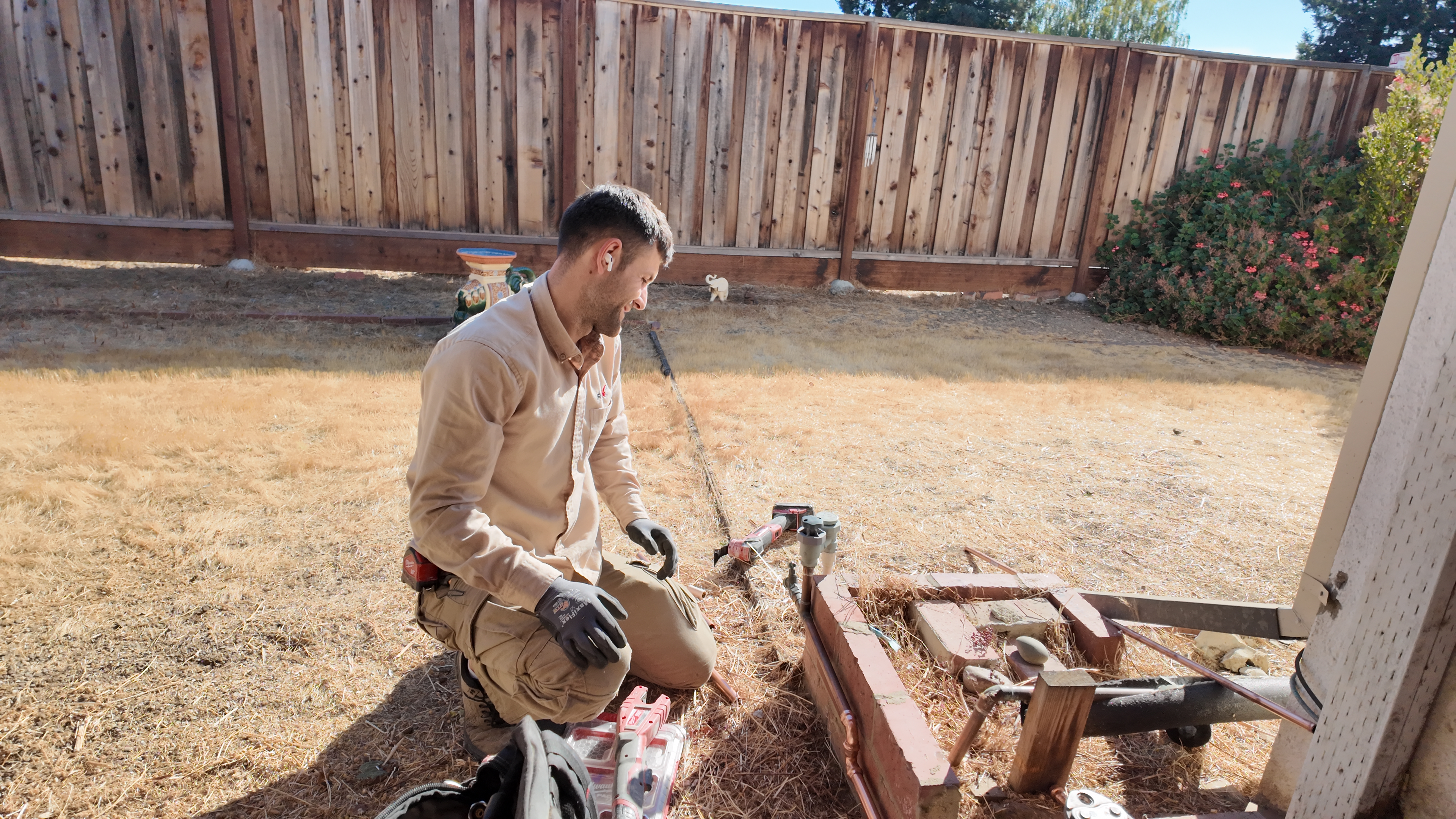 Clogged shower drain