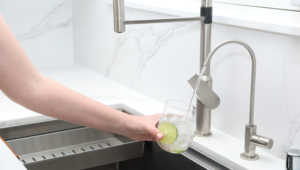 Whole house water filter installation