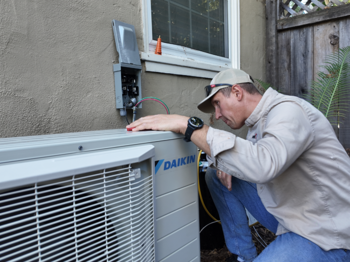 Heat pump installation in San Mateo, CA