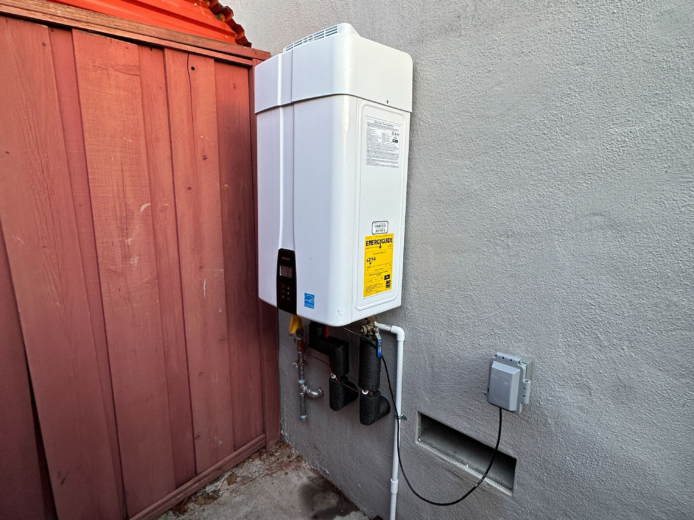 Tankless water heater installation in San Jose