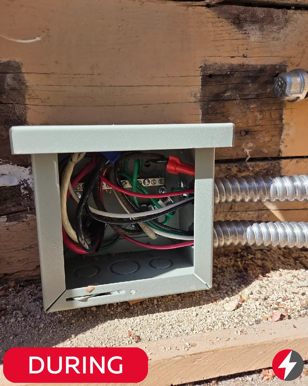 During the process of electrical panel upgrade