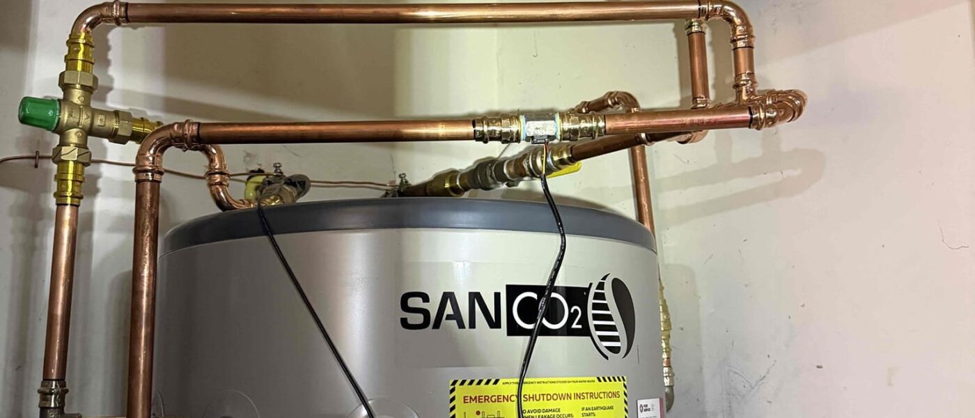 Water heater installation in Palo Alto